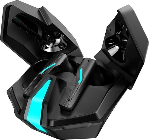 Xo6 Gaming Black Earbuds with 35MS Low Latency, RGB LED, 13MM Drivers & 50H Playtime Bluetooth