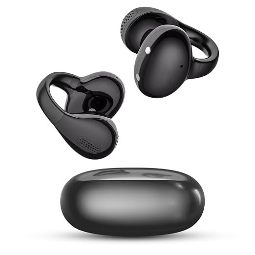 Cosmic Black Air Clips Pro Wireless Open-Ear Earbuds (2026), C-Bridge Clip Design