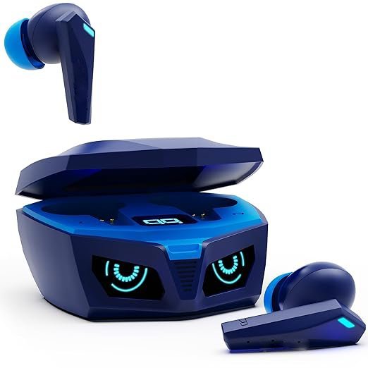 Cobalt Mariner X1 Plus True Wireless Earbuds, 10mm Driver, Deep Bass, 70 Hours Battery, Fast Charging, Quad ENC, 40ms Low Latency Gaming Mode