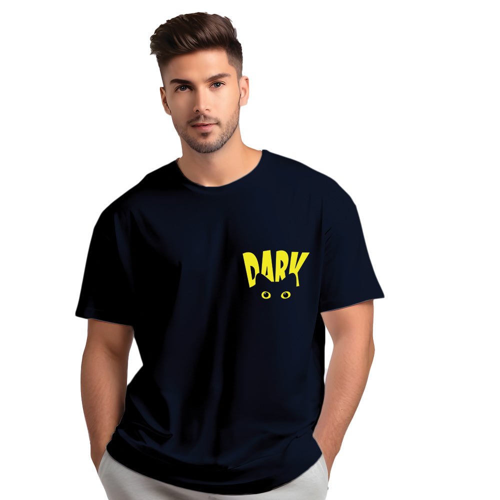 Oversized "Dark Eye" Graphic T-Shirt for Men