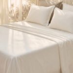 Fast Wear White Solid Queen Bed Sheet Set