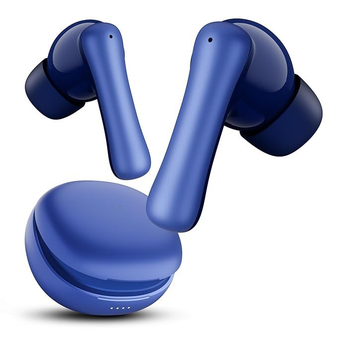 Royal Blue DuoPods Marathon Earbuds Wireless | Fast Charge | 70H Playtime | BT v5.3 | 13mm Drivers | Noise Cancellation