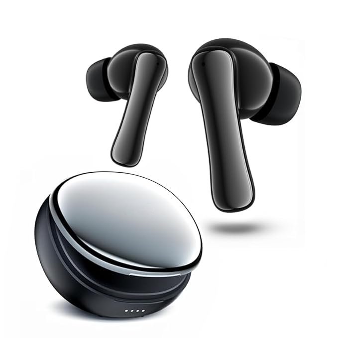 Chrome Black SuperPods Harmony TWS Earbuds with 35dB Quad-mic ANC, Spatial Audio & 3D Soundstage, 65 Hours Playtime