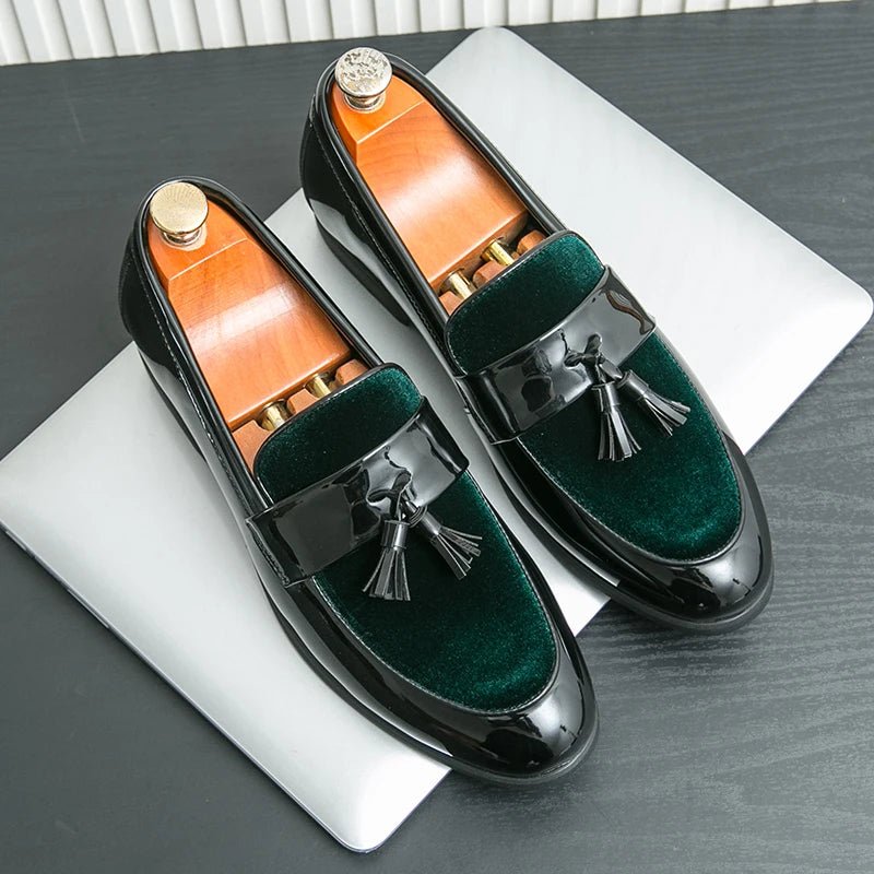 Bellavetro Velvet Tassel Loafers