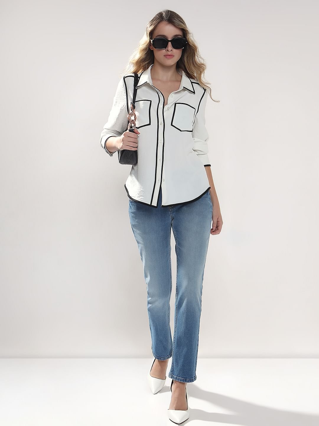 Light Blue Straight Fit Jeans