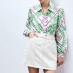 Green Printed Shirt