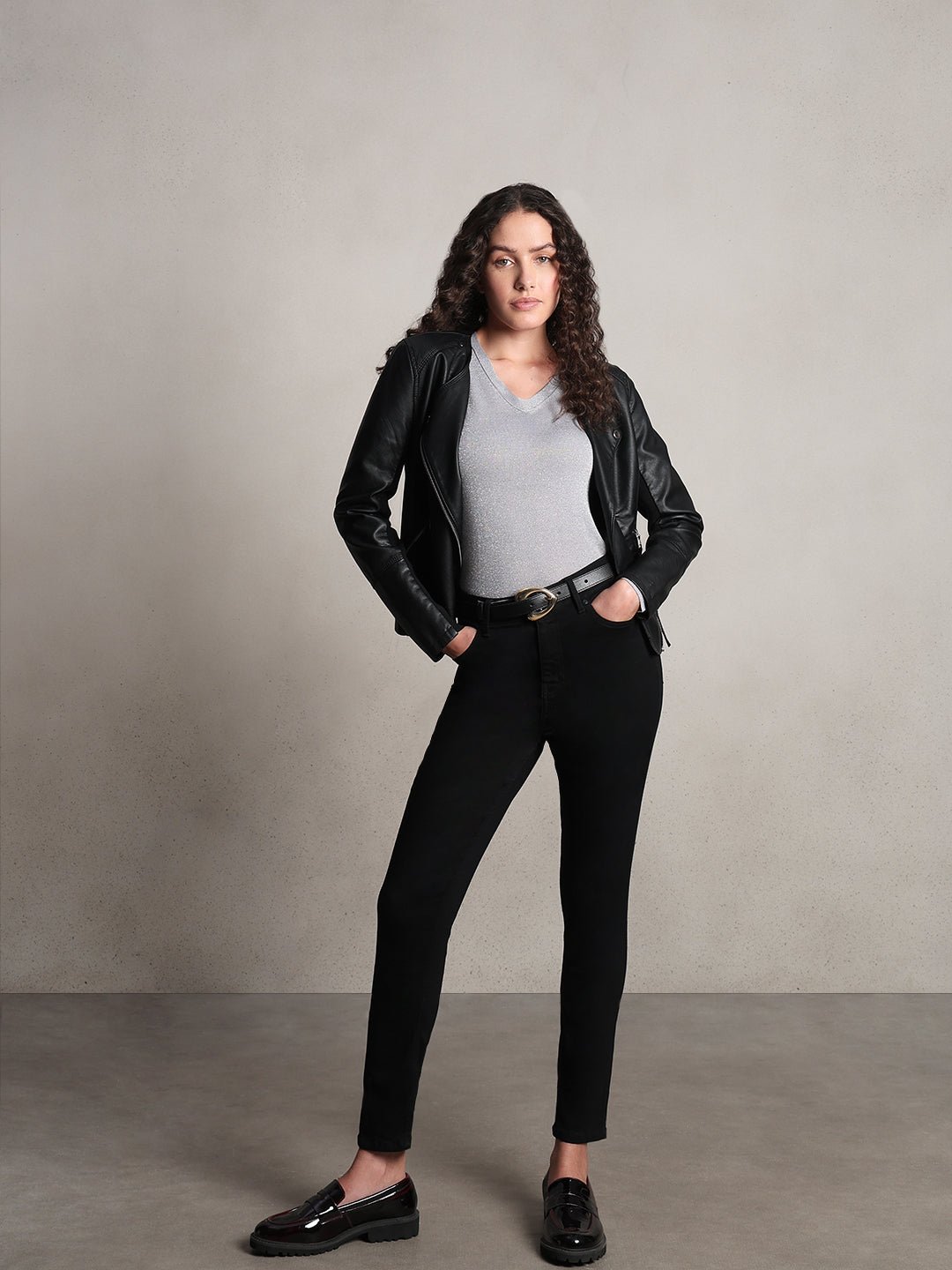 High Rise Skinny Fit Jeans