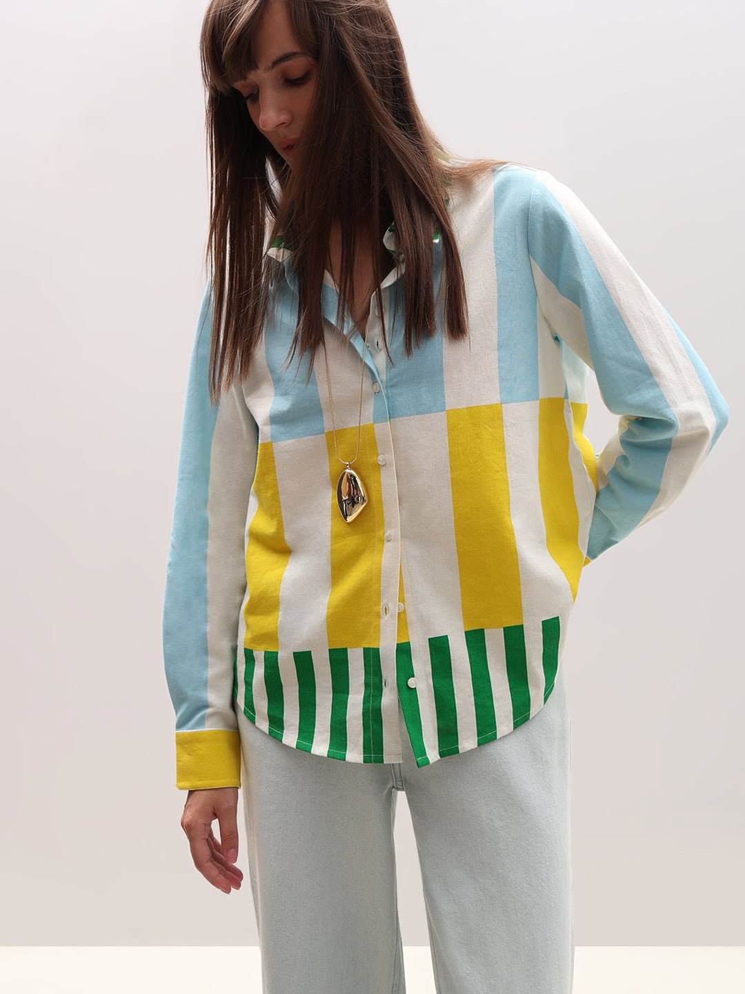 Multi-Colour Printed Cotton Shirt