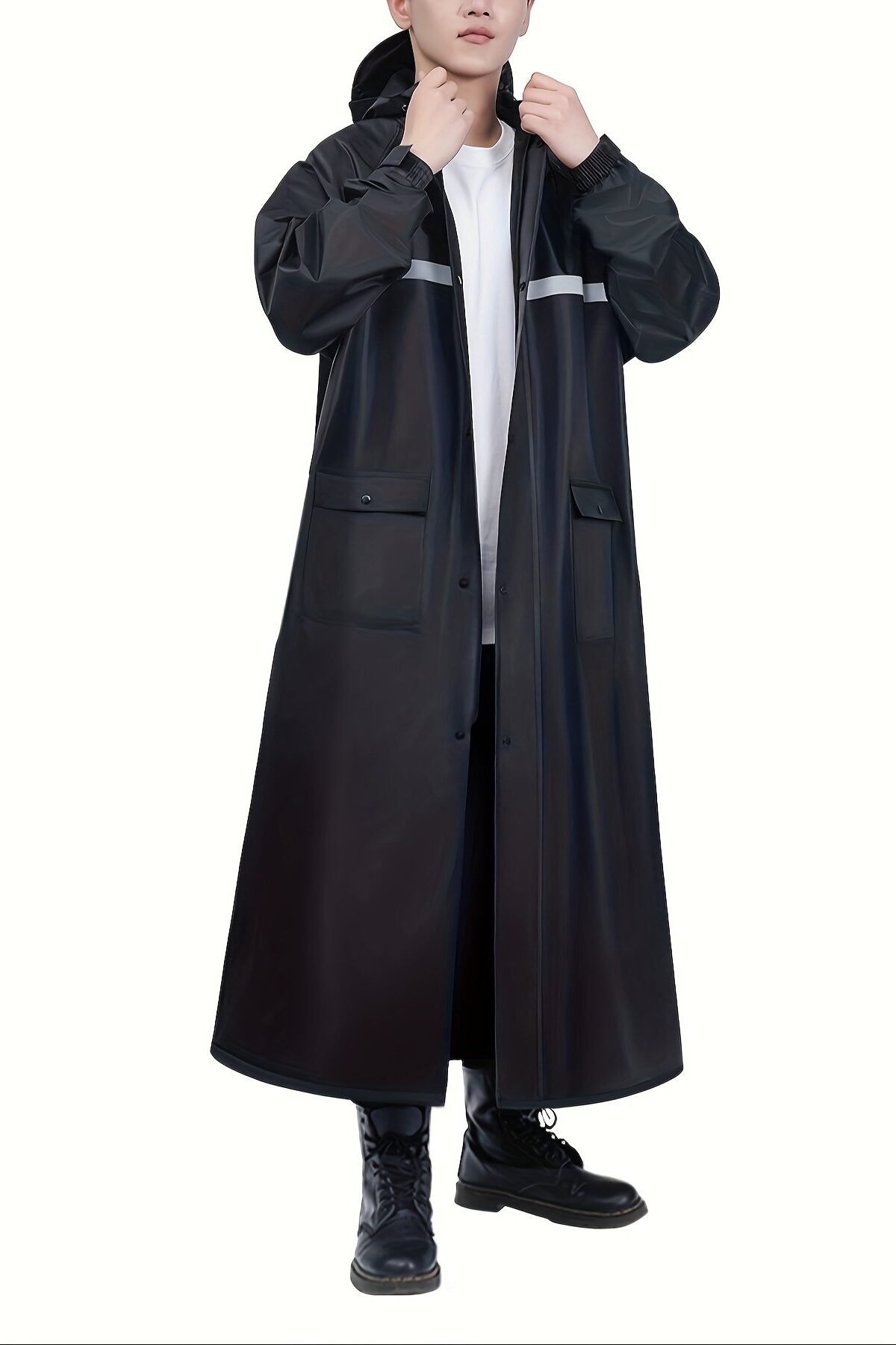 Lightweight Waterproof Hooded Raincoat for All Weather Protection