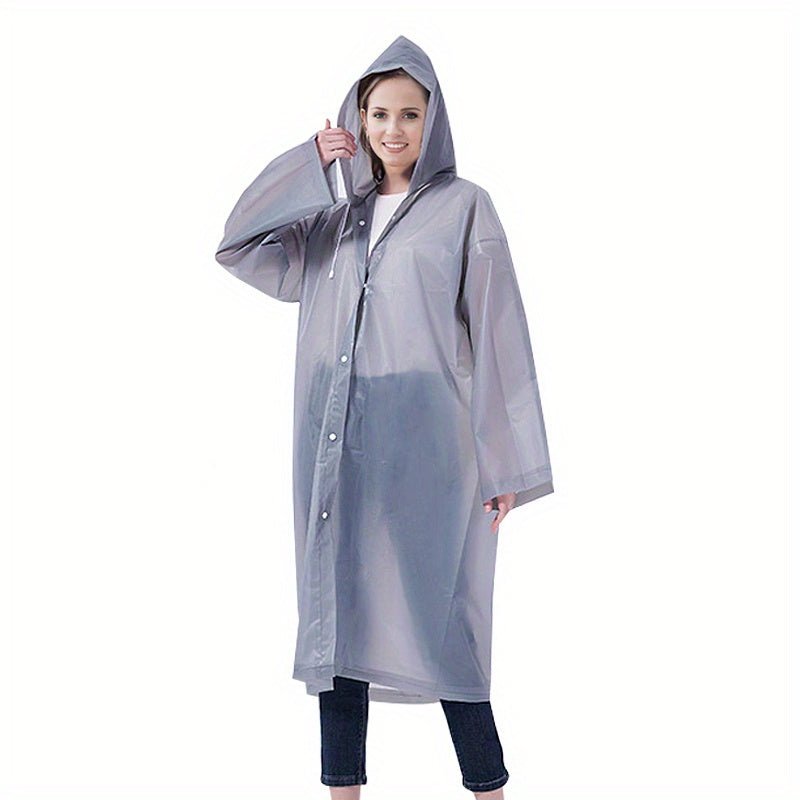 Unisex Waterproof Hooded Raincoat for Men and Women Outdoor Rainwear