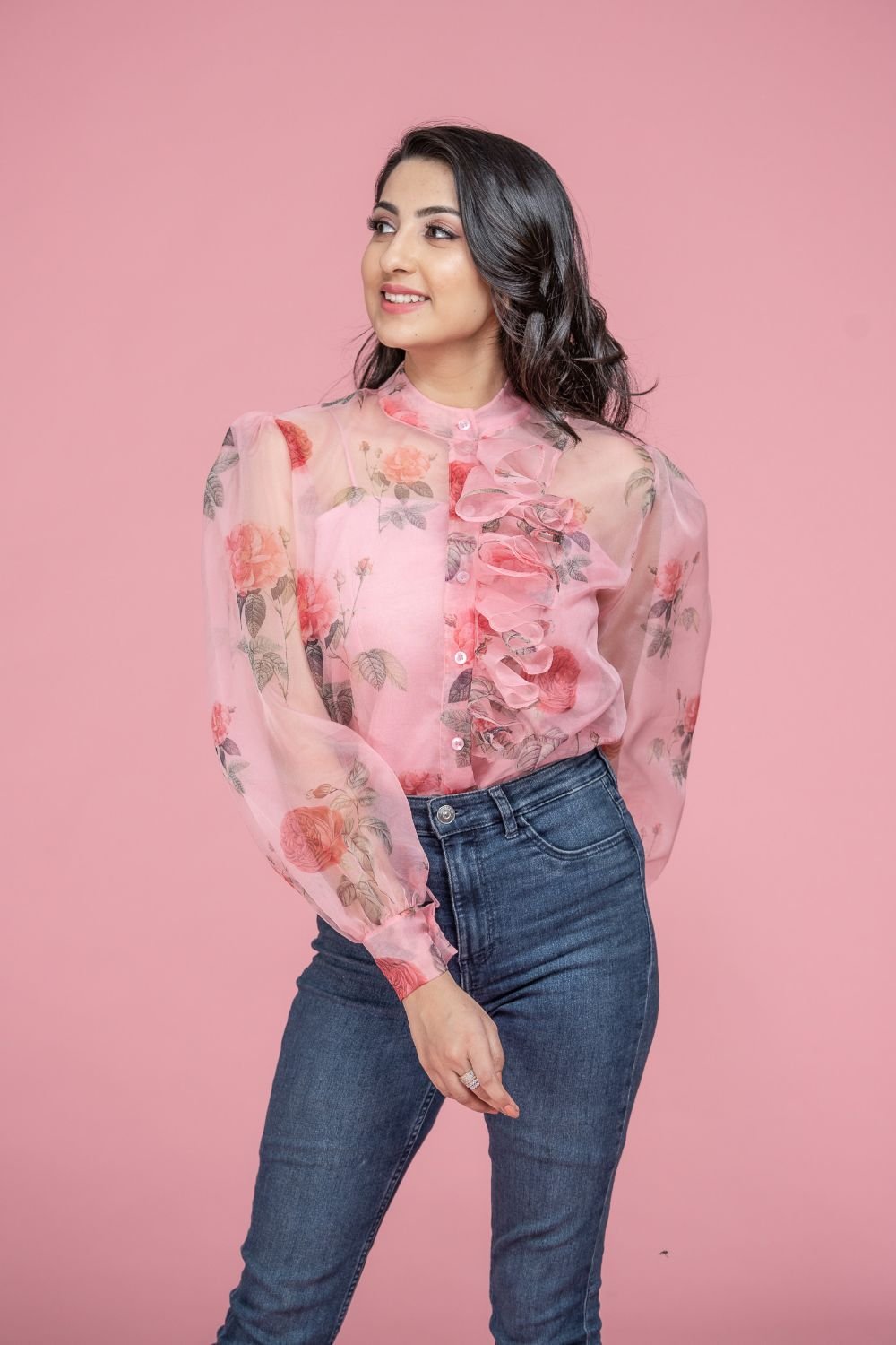 Pink Floral Shirt