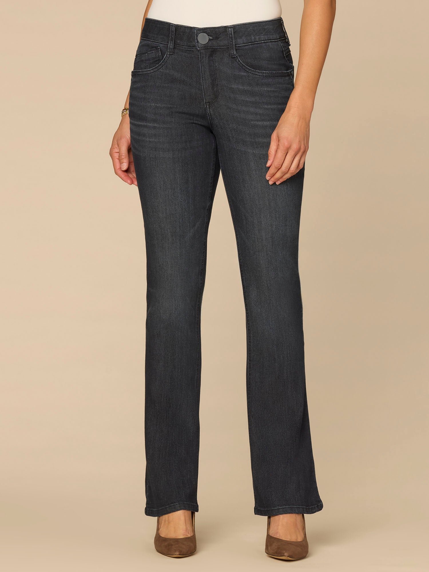 Fast Wear Mid-Rise Dark Indigo Artisanal Itty Bitty Boot Jeans
