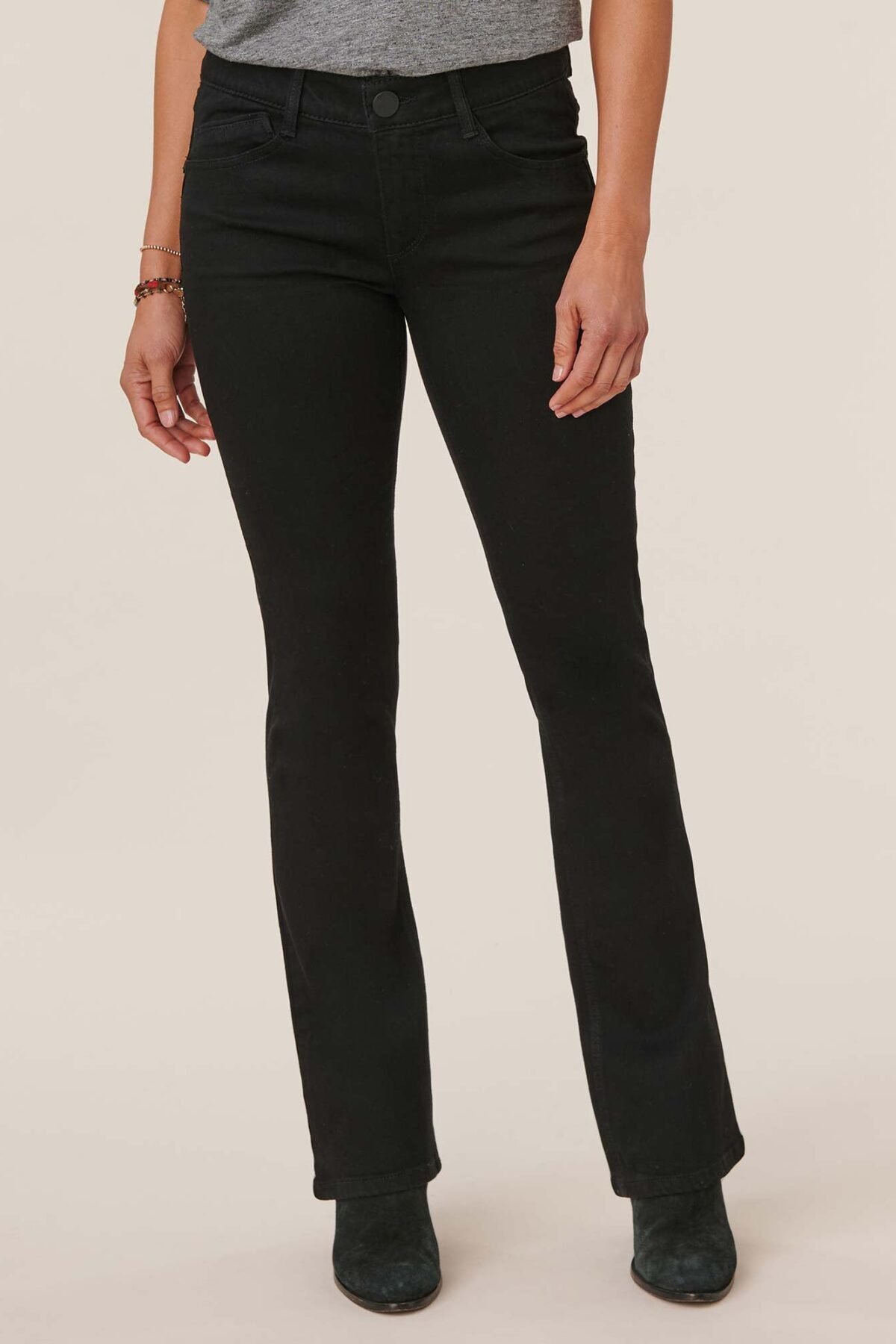 Fast Wear Itty Bitty Bootcut Black Jeans