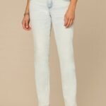 Fast Wear Mid-Rise Booty Lift Petite Straight Leg Jeans