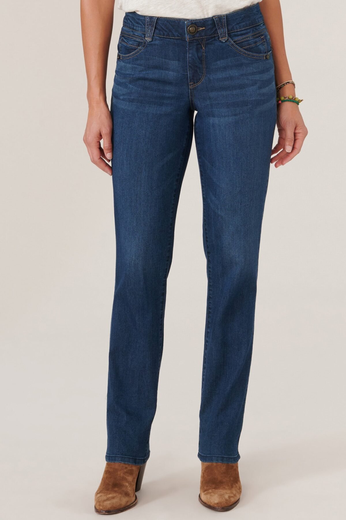 Fast Wear Booty Lift Straight Leg Indigo Jeans