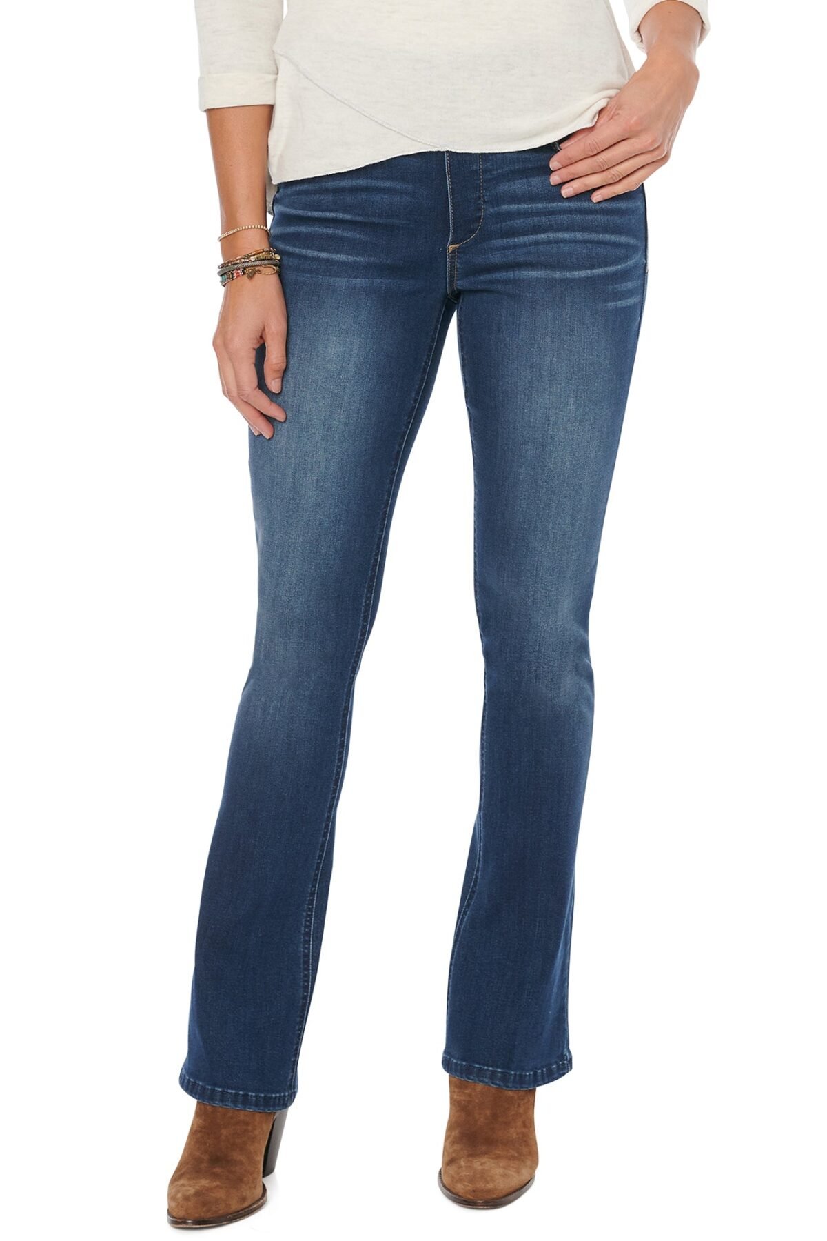Fast Wear High Rise Blue Itty Bitty Bootcut Glider