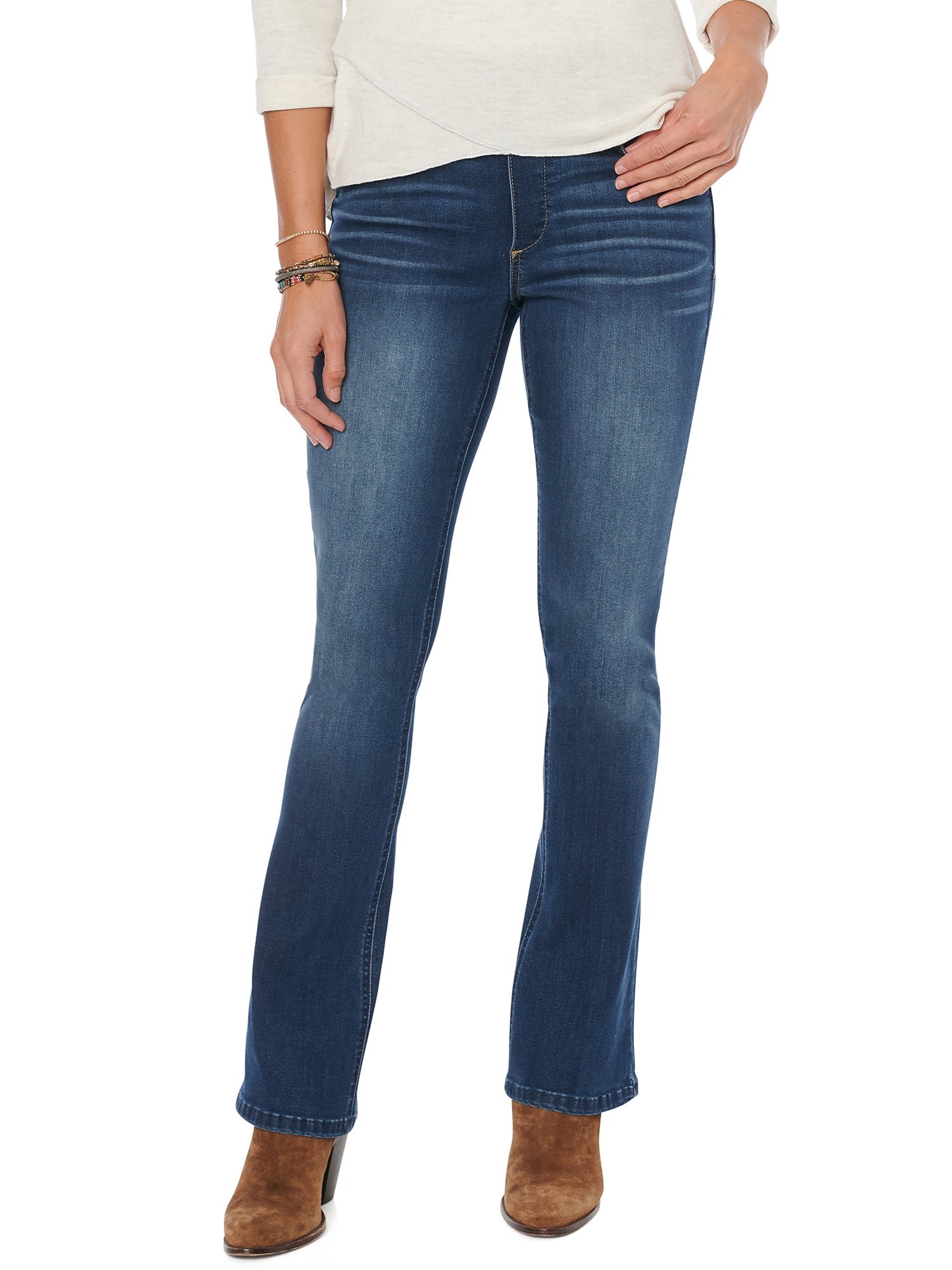 Fast Wear High Rise Blue Itty Bitty Bootcut Glider