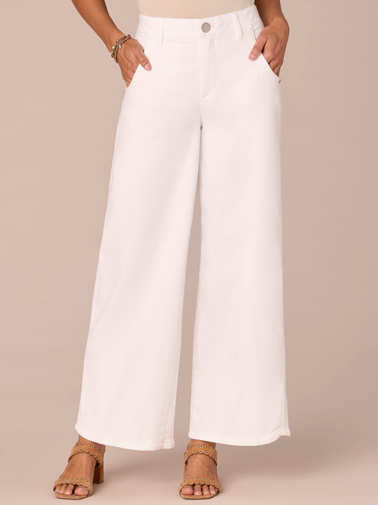 Fast Wear Skyrise Tulip Hem Wide Leg Petite Jeans