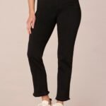 Fast Wear High Rise Cascading  Pocket Slim Straight Jeans