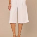 Fast Wear Skyrise Spade Pocket Petite Bermuda Shorts with Rope Belt