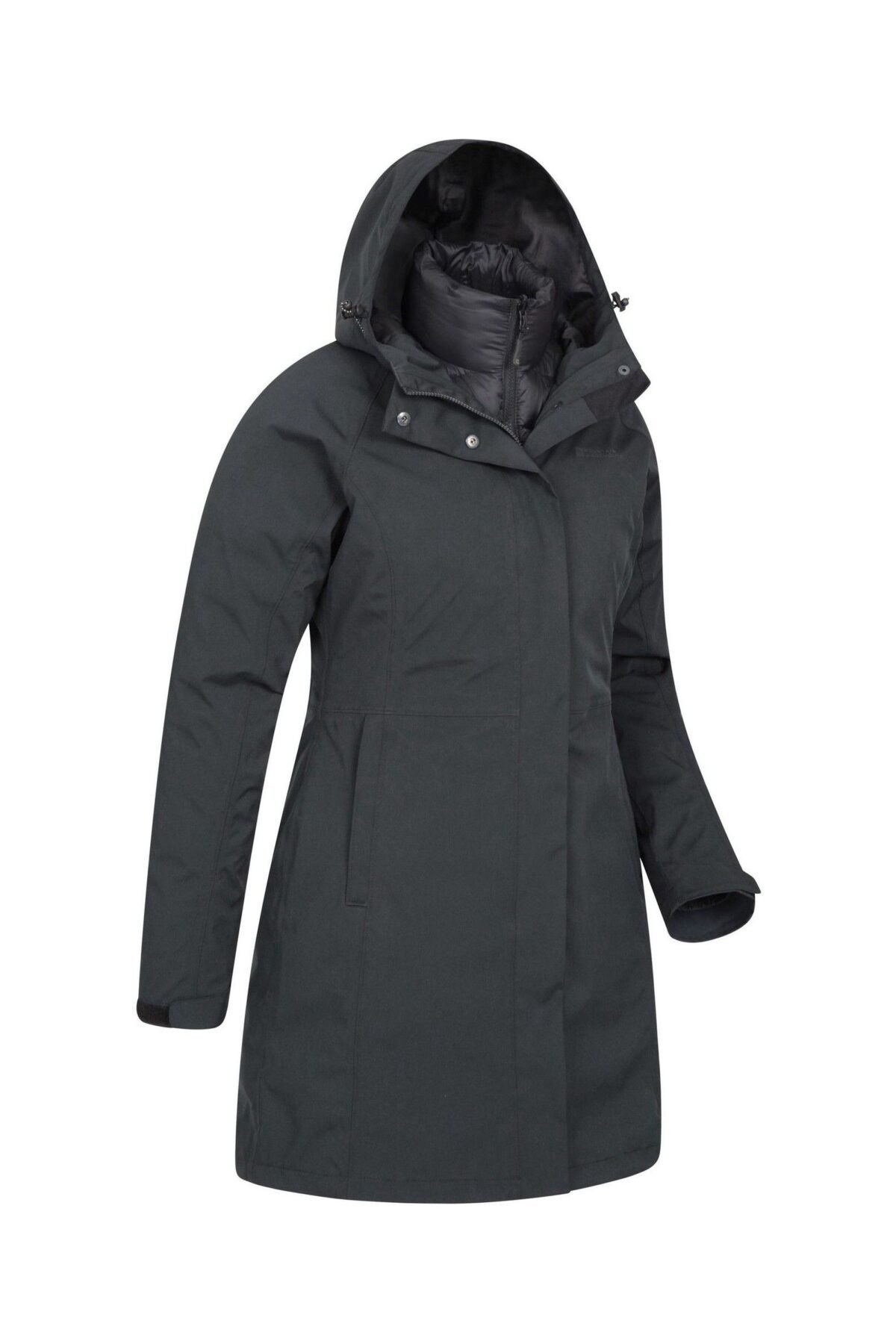 Black Alaskan 3 in 1 Waterproof Long Coat for Men Premium Protection