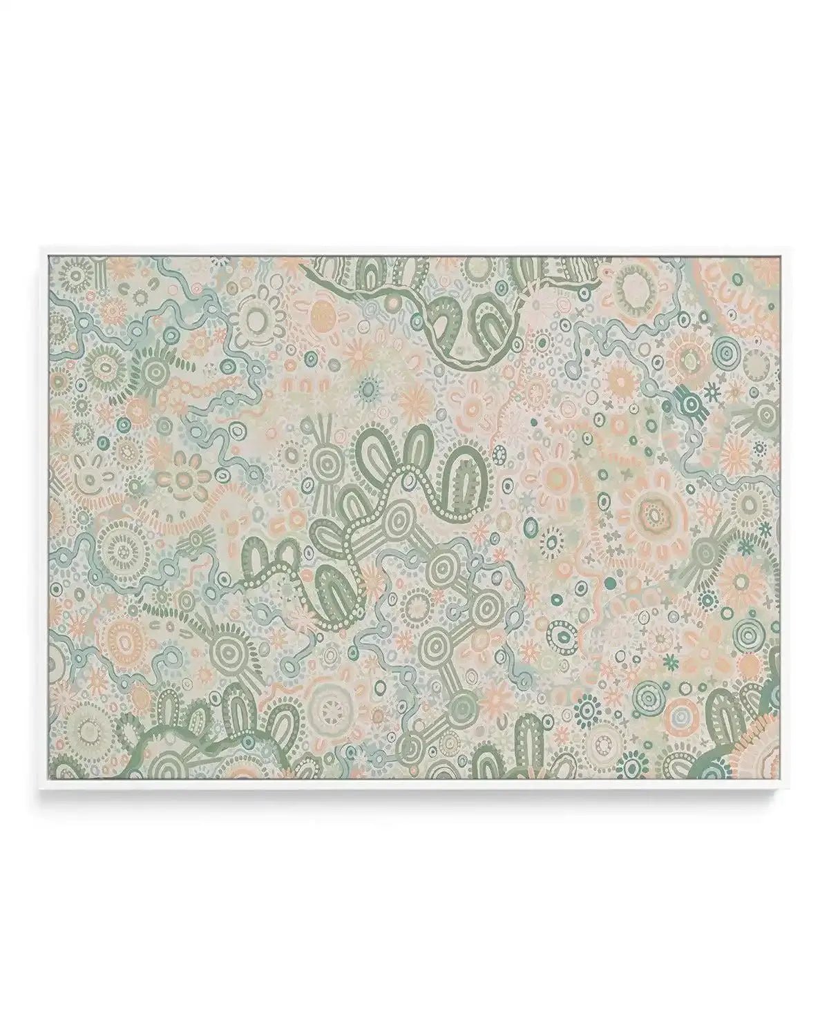 Country in Colour | Green by Fast Wear | Framed Canvas Art Print