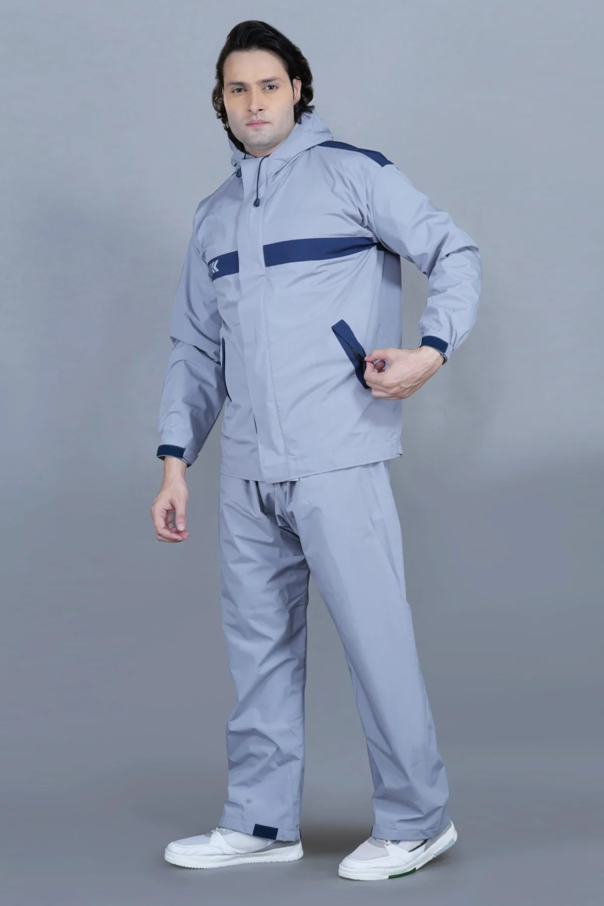 Grey Waterproof Rainwear for Men Durable All Weather Rain Protection