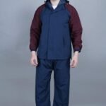 Navy and Maroon Waterproof Rainwear for Men Stylish Monsoon Protection