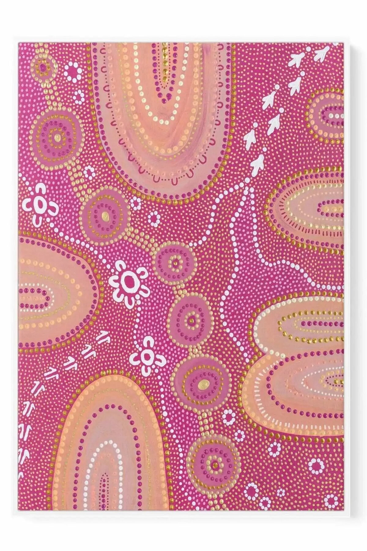 Dancing on Country I by Fast Wear | Framed Canvas Art Print