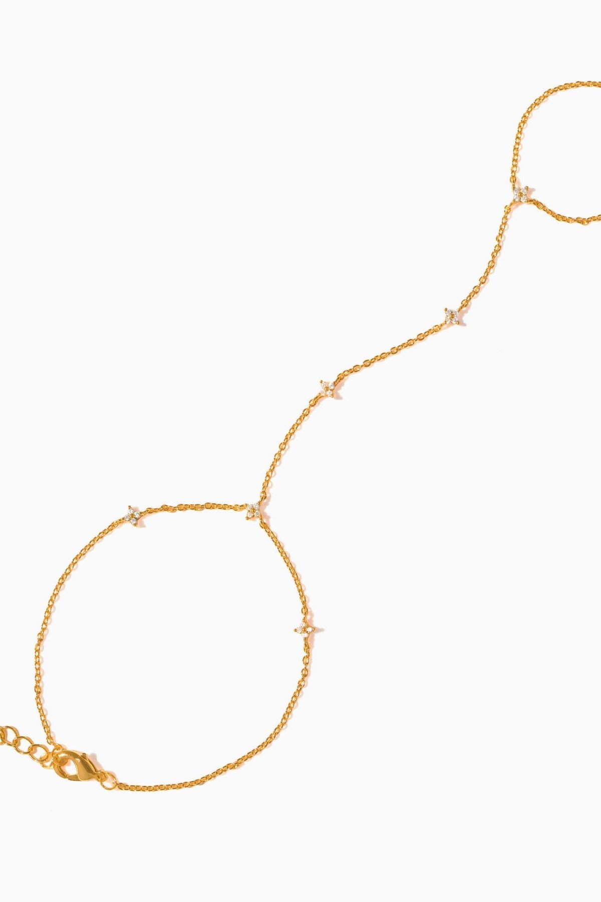 Shimmer Blossom Hand Chain