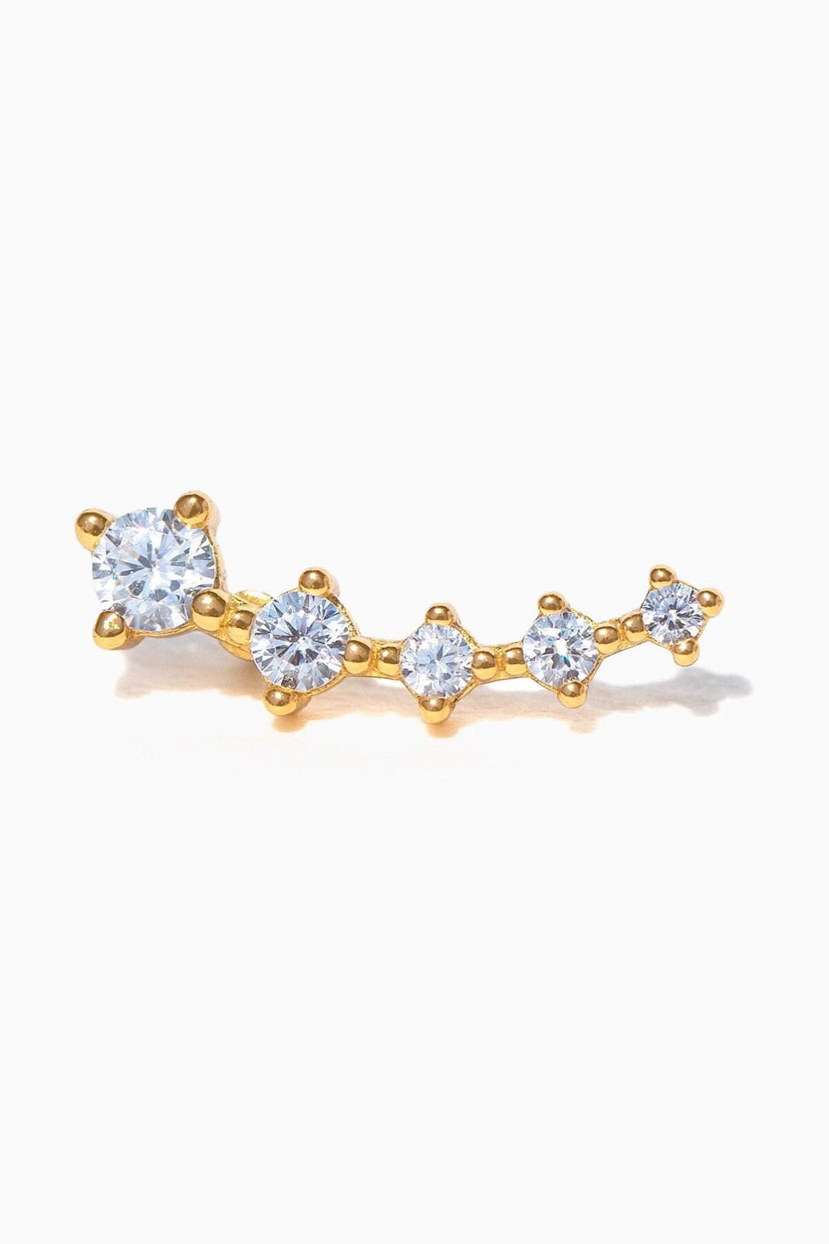 Estella Ear Crawler Flat Back Earring