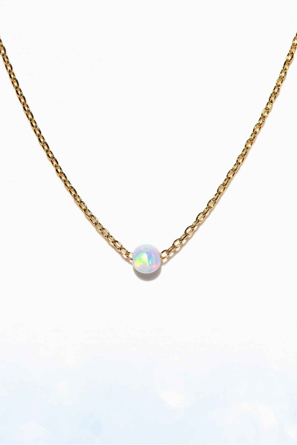 Tiny Opal Necklace