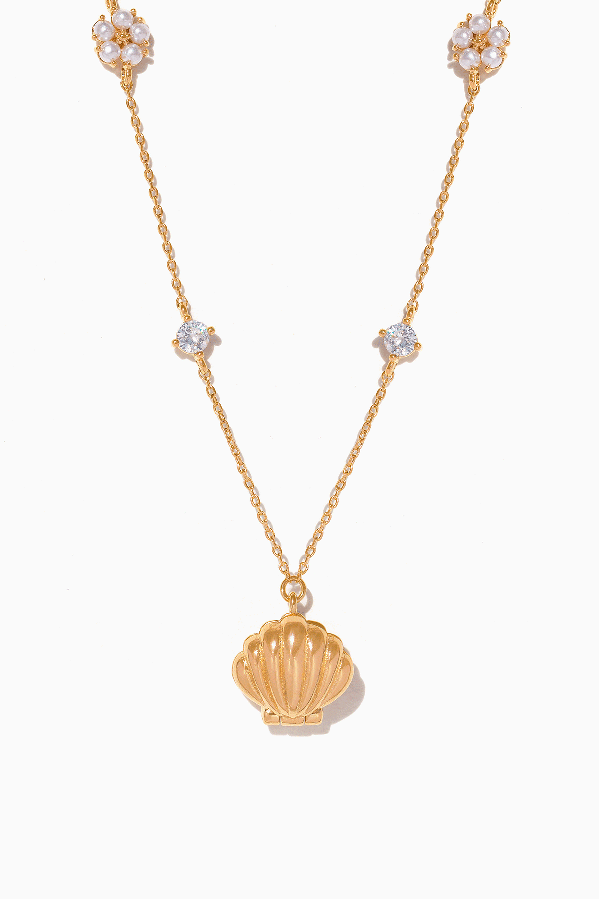 Hidden Pearl Shell Necklace