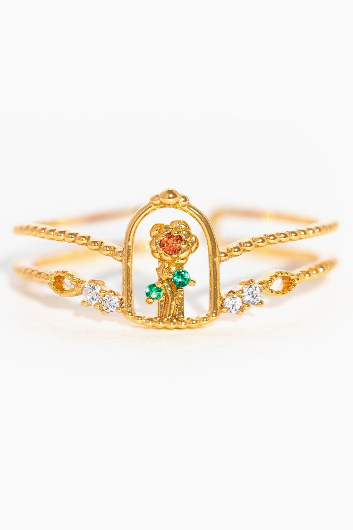 Disney Beauty & The Beast Enchanted Rose Ring