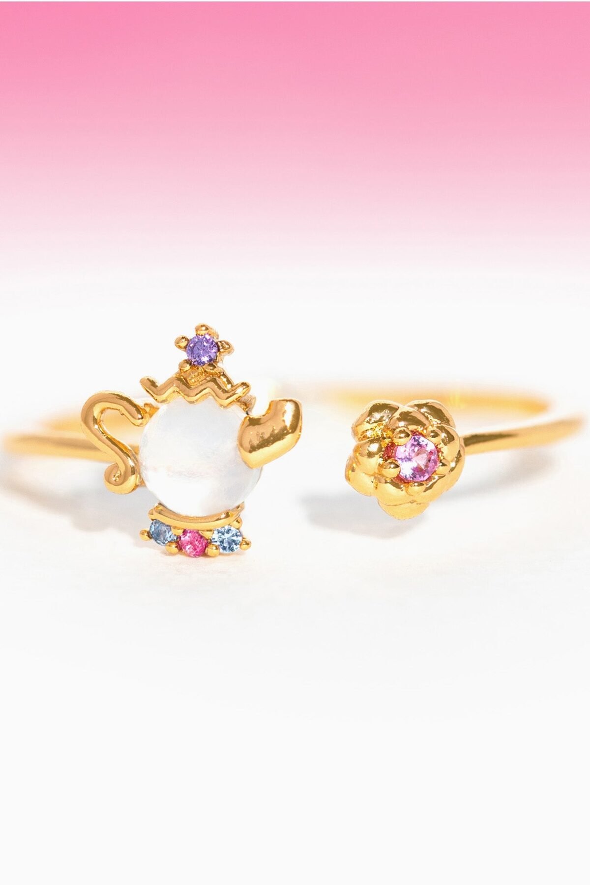 Disney Beauty & The Beast Mrs. Potts Ring
