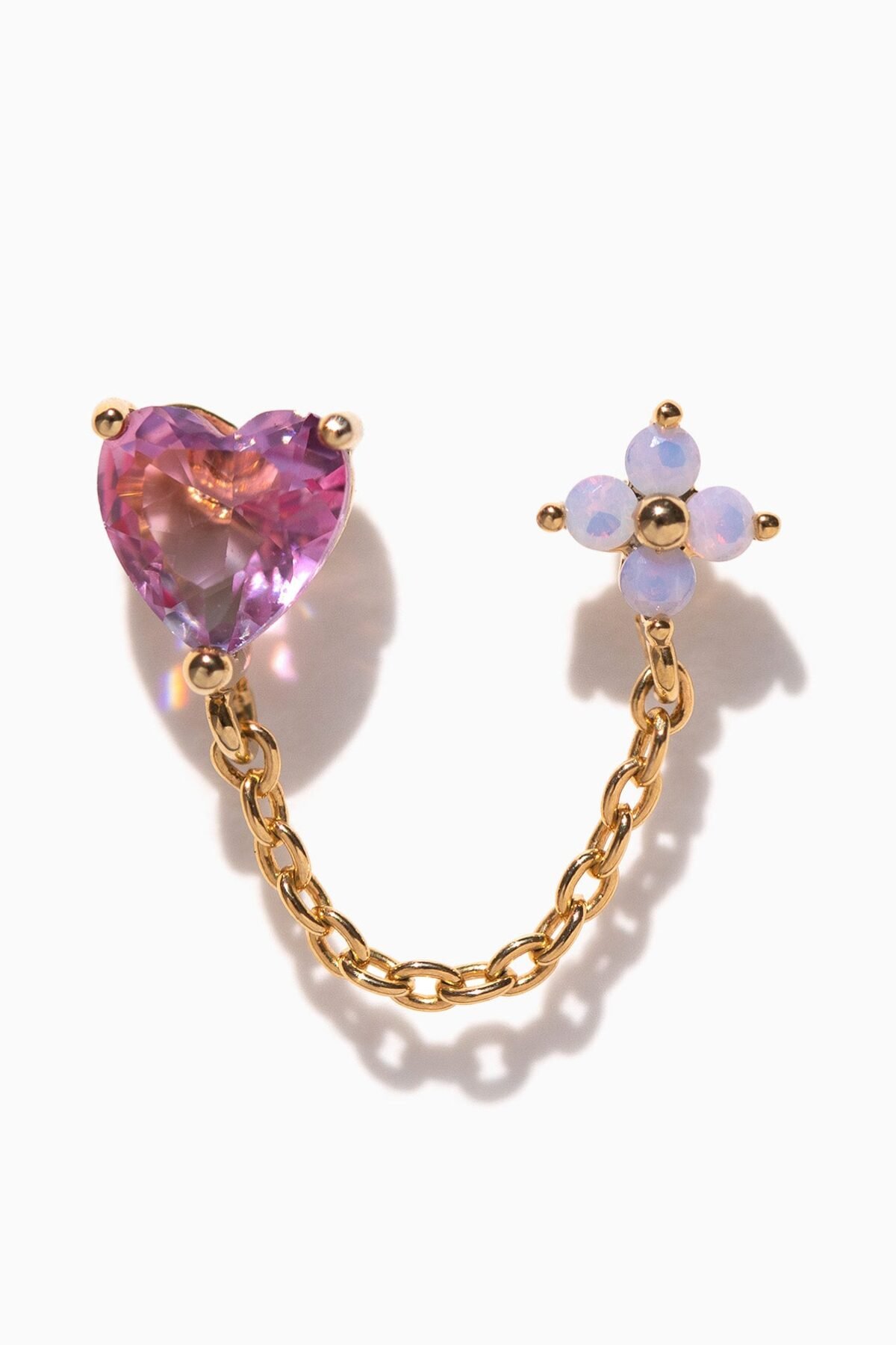 Love Blooms Double Piercing Style Earring
