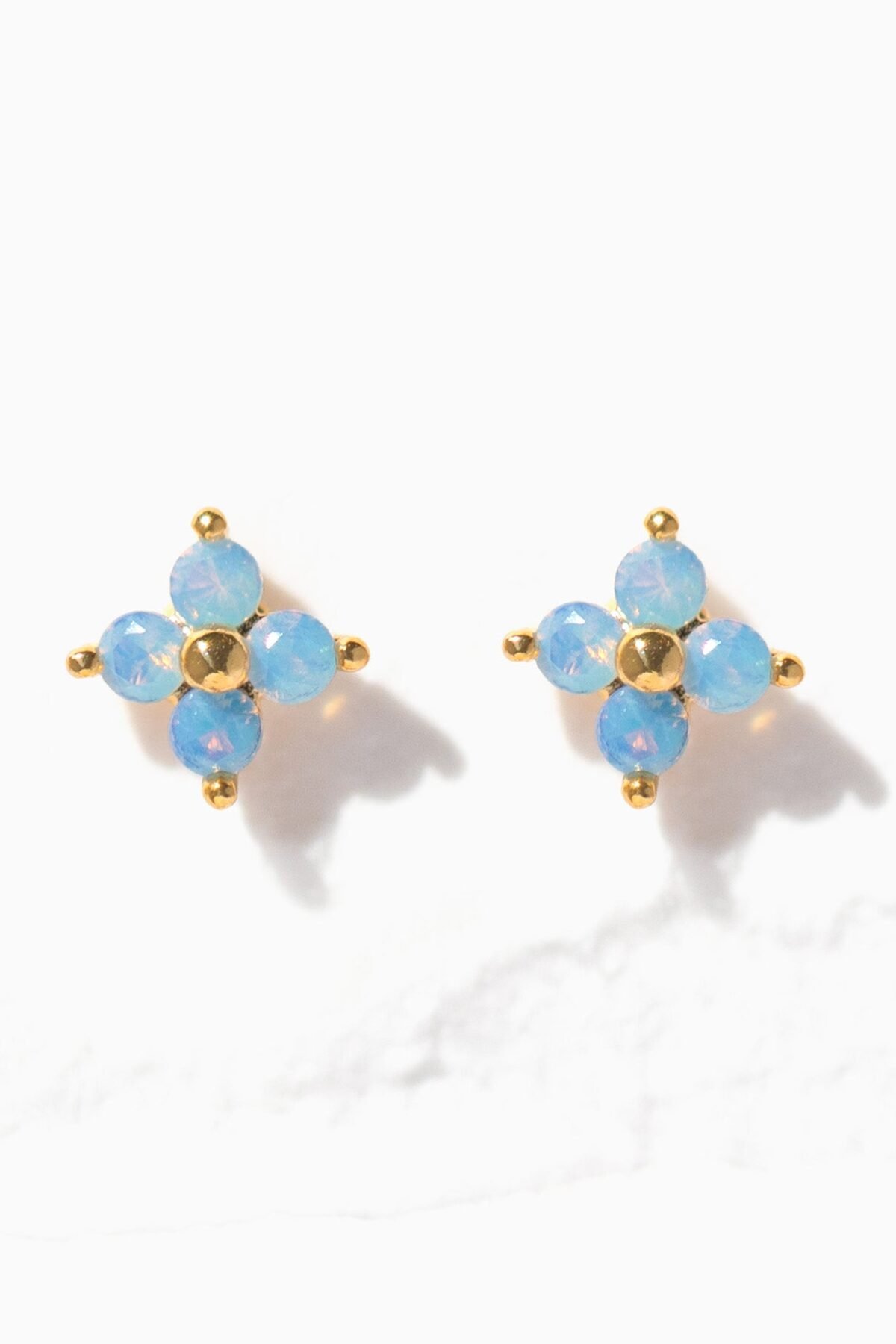 Teeny Tiny Blue Blossom Studs
