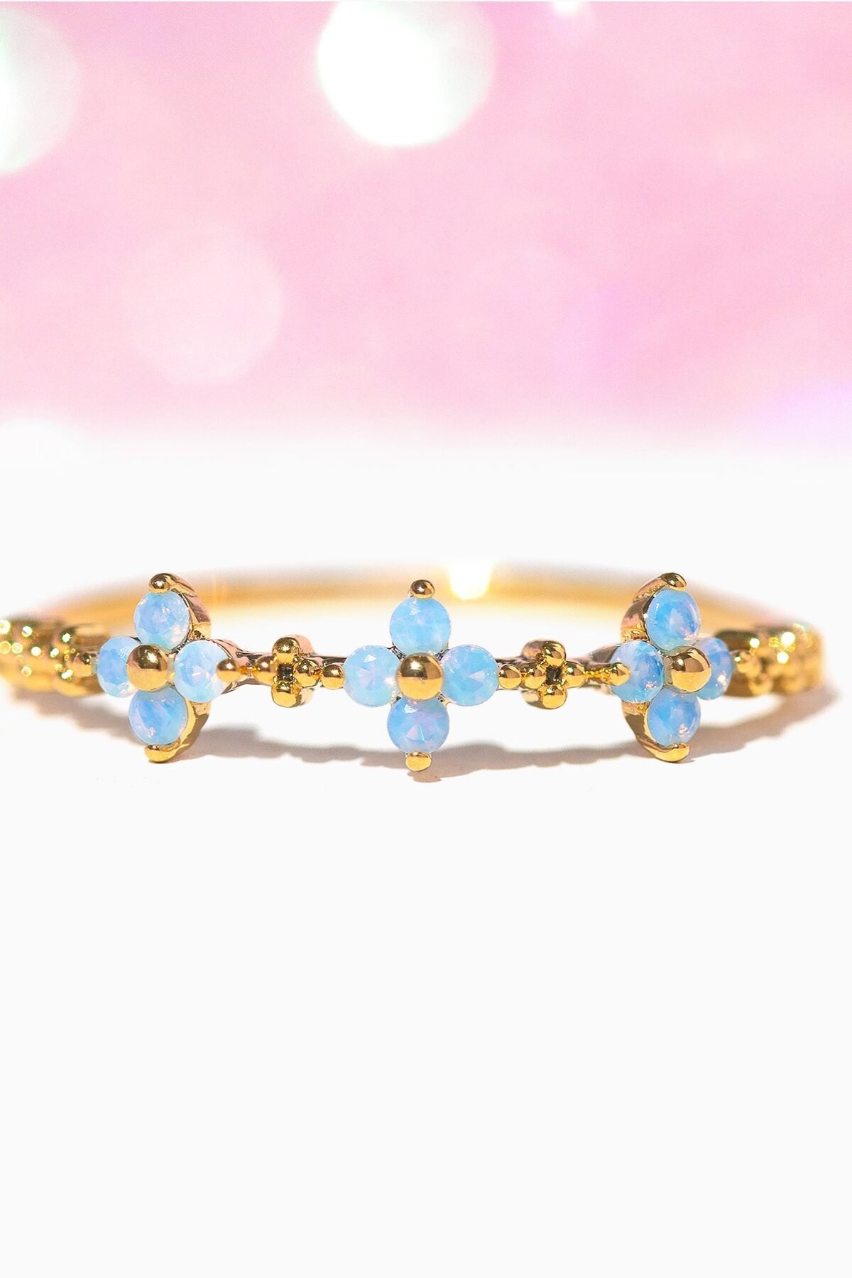 Blue Blossom Love Ring