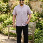 Plus Size Men Cuban Collar Cotton Shirt