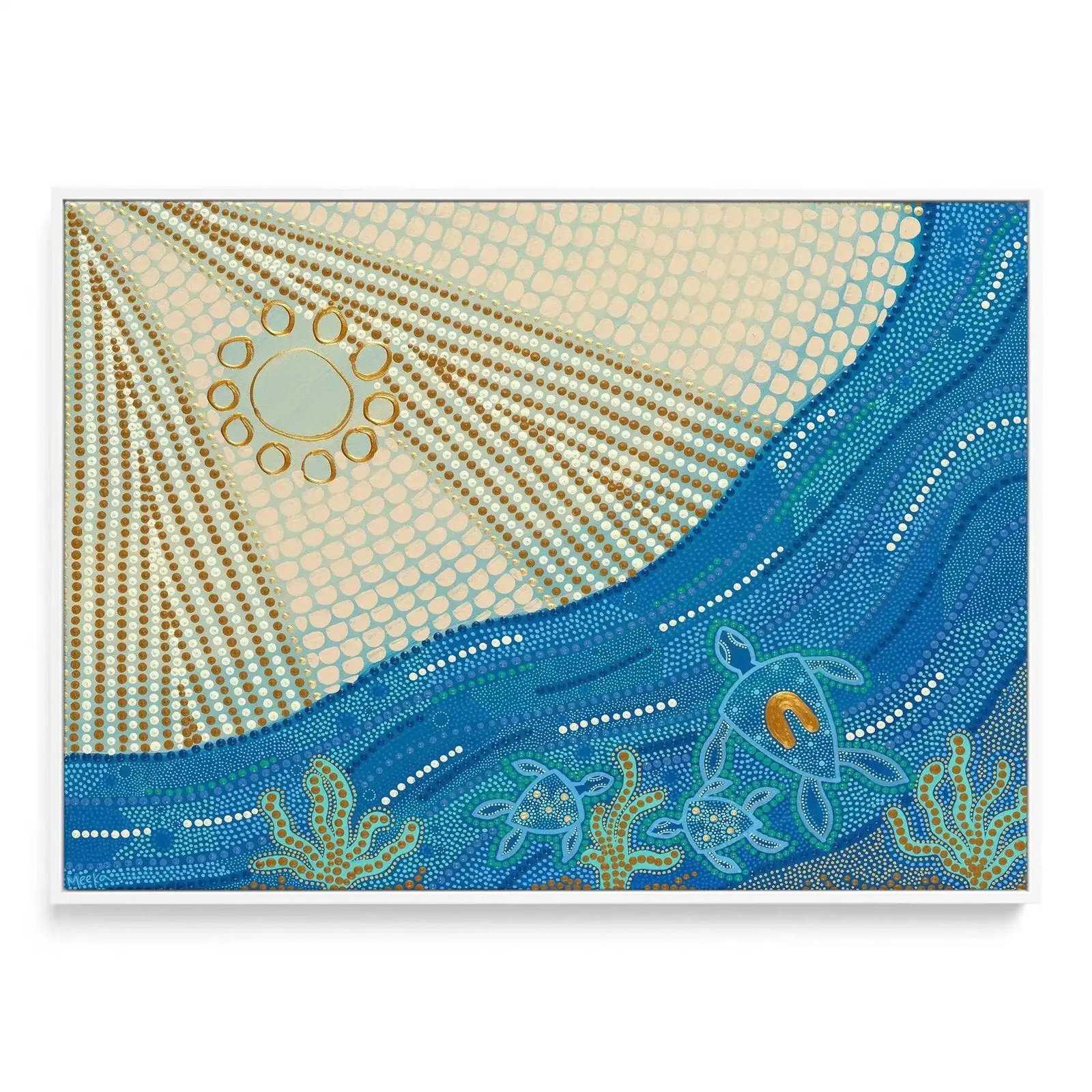 Guided by Grandma by Fast Wear | Framed Canvas Art Print