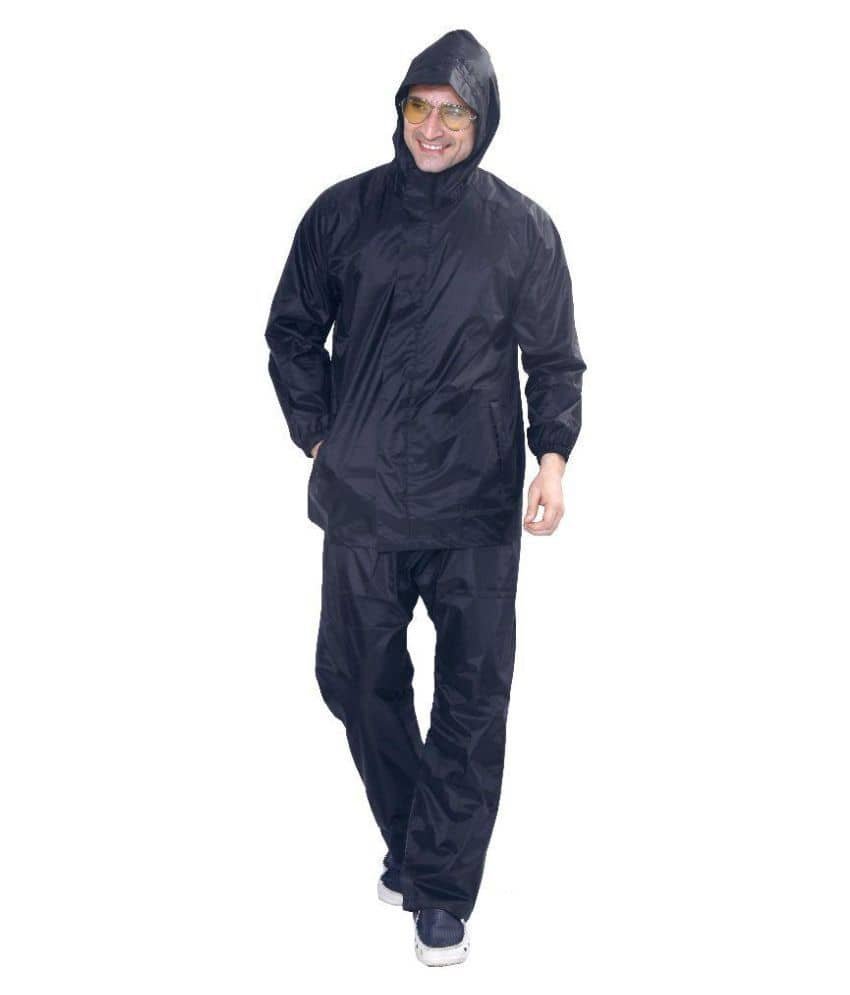 Navy Blue Waterproof Rainwear for Men Lightweight Outdoor Protection