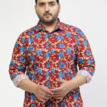 Plus Size  Floral Printed Casual Shirt