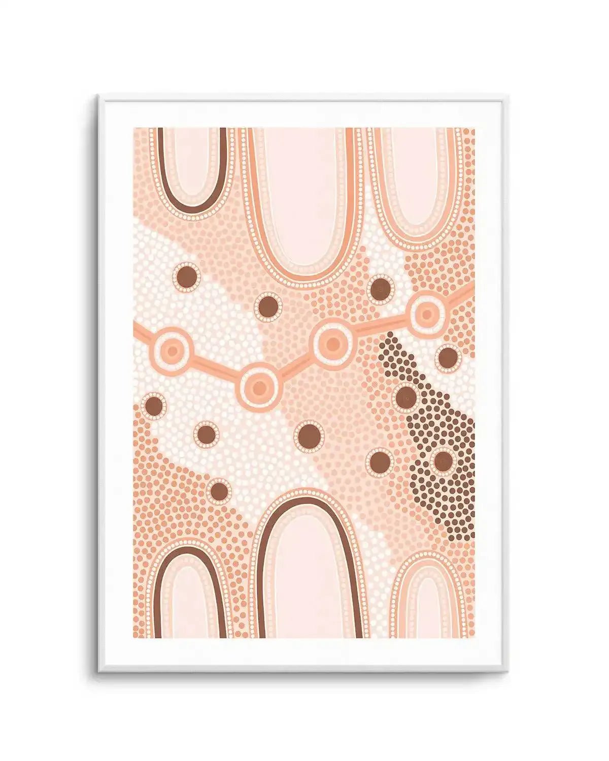 Indigenous Female Journey | Earth by Fast Wear Art Print
