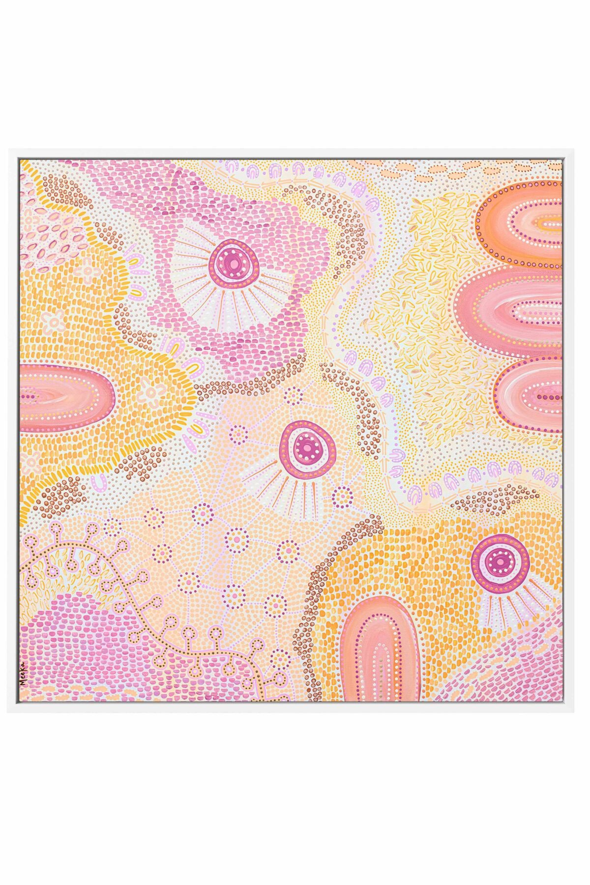Life Interwoven by Fast Wear | Framed Canvas Art Print