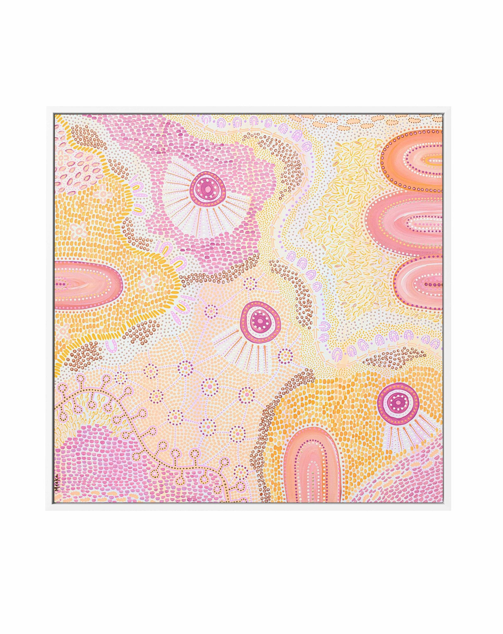 Life Interwoven by Fast Wear | Framed Canvas Art Print