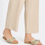 Fast Wear Multicolour Floral Embellished Slides