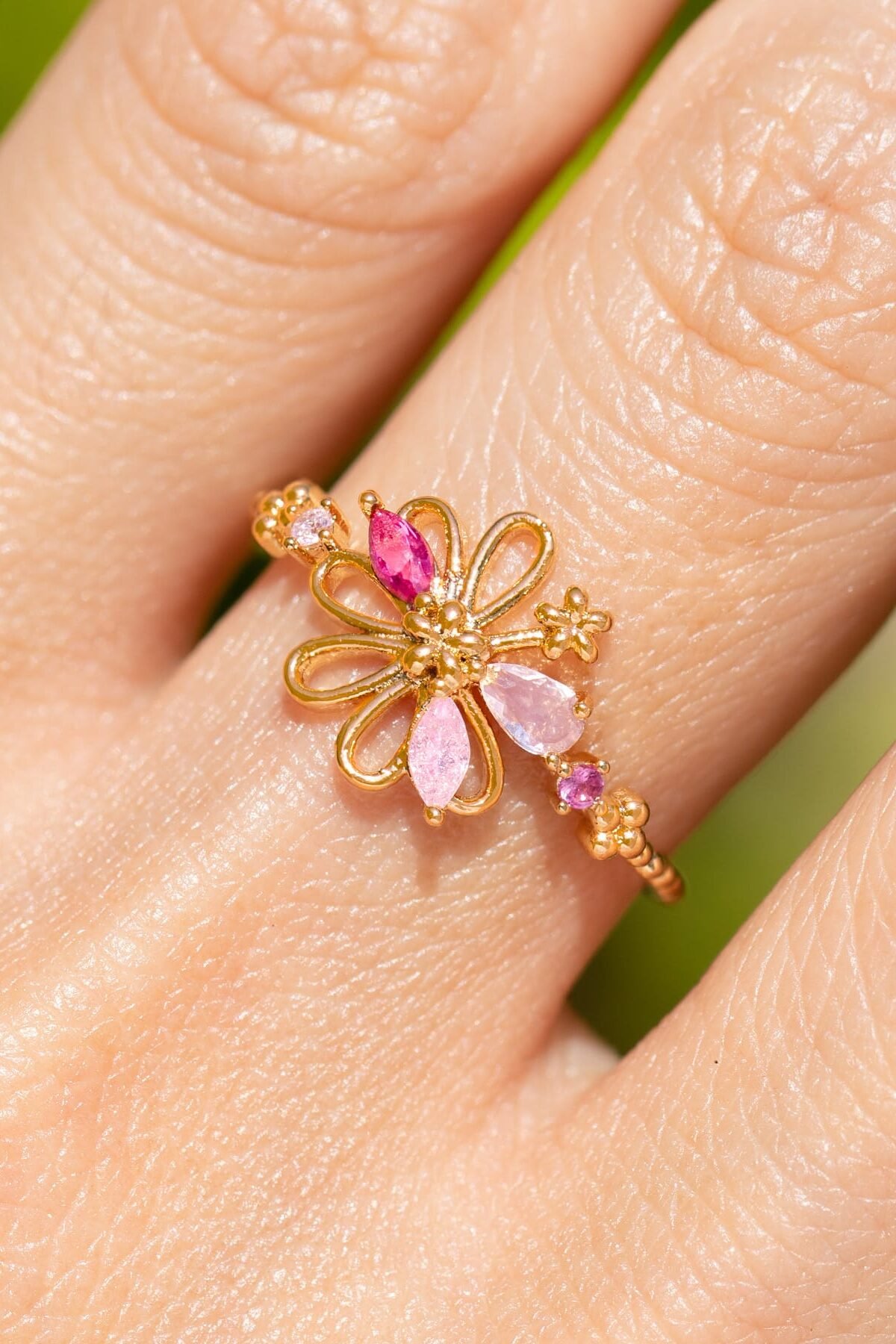 Blushing Blooms Ring