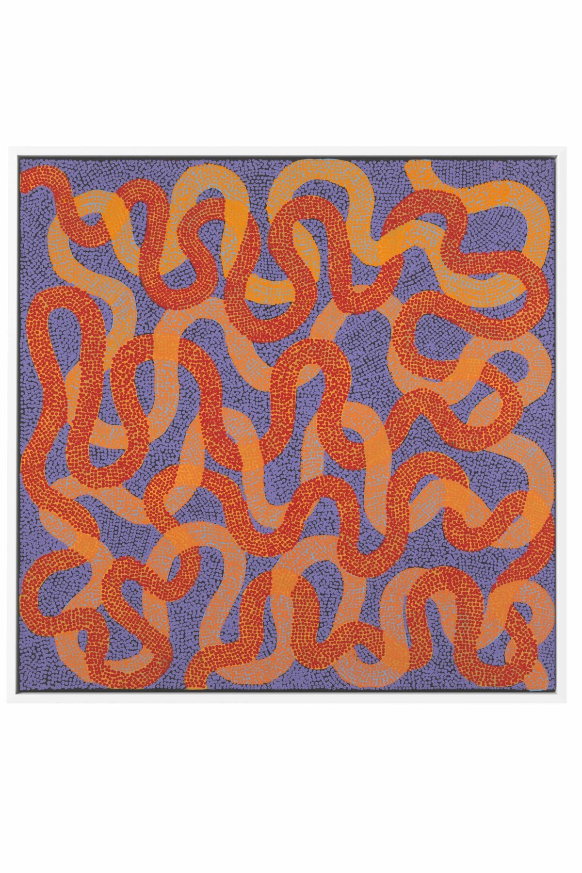 Fast Wearkurlangu Jukurrpa (Fire country Dreaming) by Vanetta Nampijinpa Hudson | Framed Canvas Art Print
