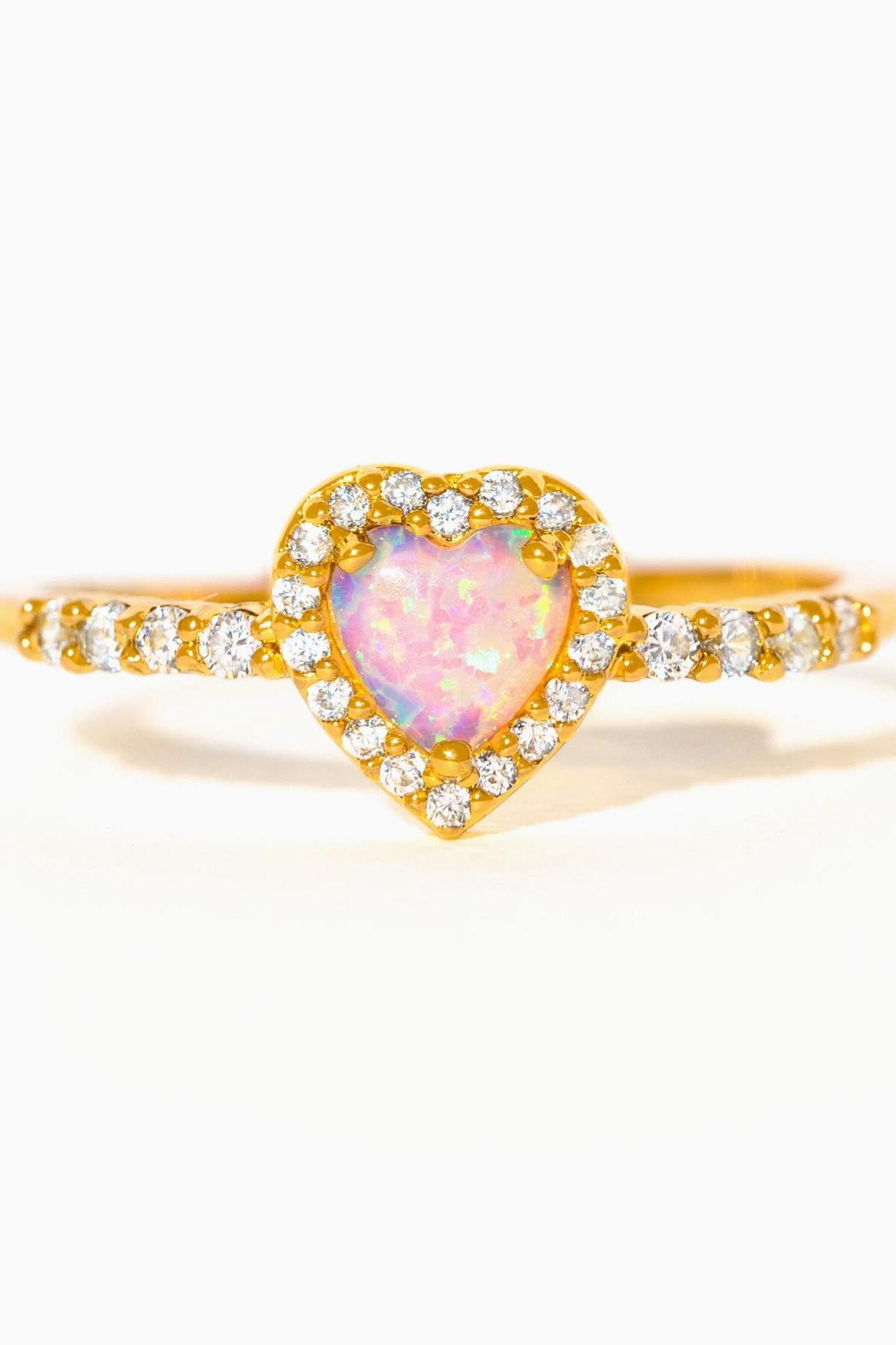 Stolen Heart Pink Opal Ring