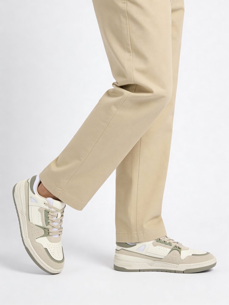 Fast Wear Multicolour Perforated Lace-Up Sneakers